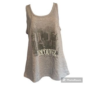 Vancouver embellished rainy day tank NWOT
